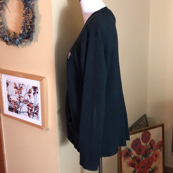 Vtg BOWLING AMF Munsingwear size XXL Cotton Cardigan Unisex Embroidered Logo - Picture 7 of 12